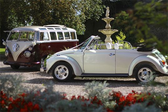LoveDub Weddings are voted by the Public the best suppliers of VW Wedding Campers and Beetles in all of Wales. Providing the best vintage, classic and retro Wedding car's for hire exclusively for Weddings only throught Wales, Avon, Somerset, Gloucester, Monmouth and Hereford